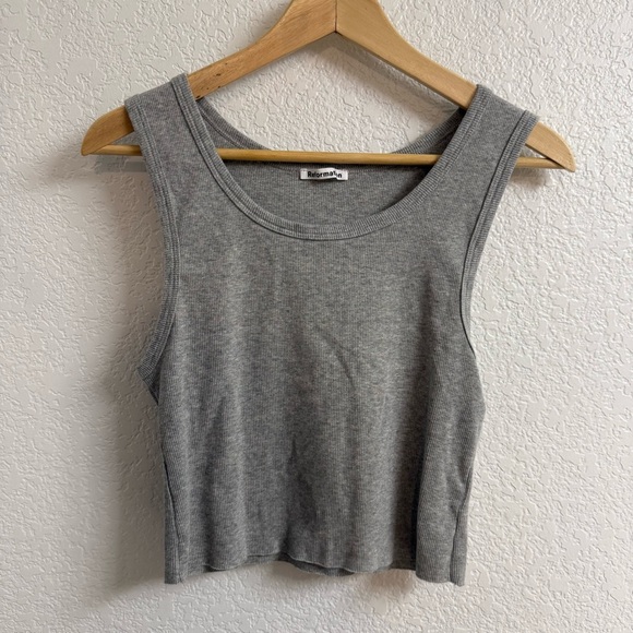 Reformation Tops - Reformation Cropped Rib Tank NWOT Size XL